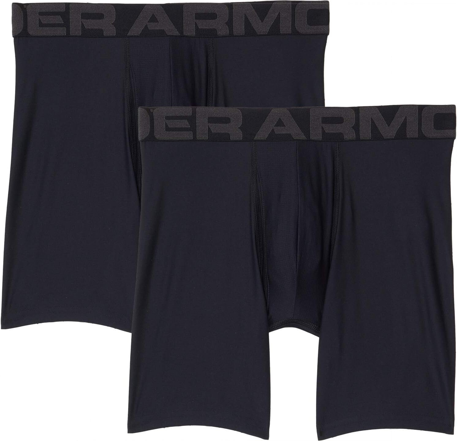 

Трусы Tech 6" Boxerjock 2-Pack Under Armour, цвет Black/Black