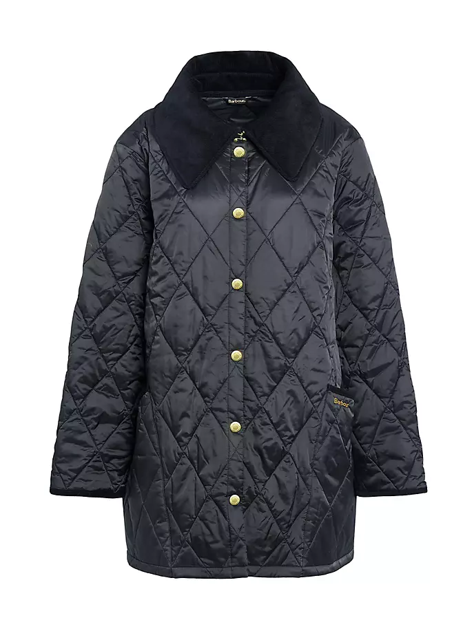 

Стеганое пальто оверсайз Liddesdale Barbour, Plus Size, черный