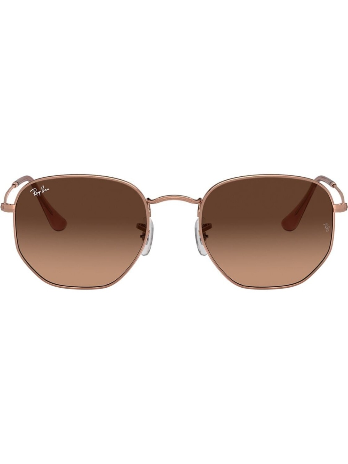 

Ray-Ban солнцезащитные очки RB3548N в шестиугольной оправе, металлик