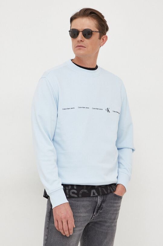 

Хлопковая толстовка Calvin Klein Jeans, синий