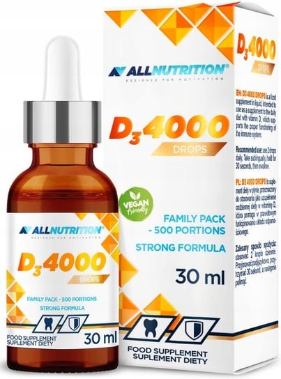 

SFD Allnutrition, D3 4000 Витамин D, Иммунитет, 30мл