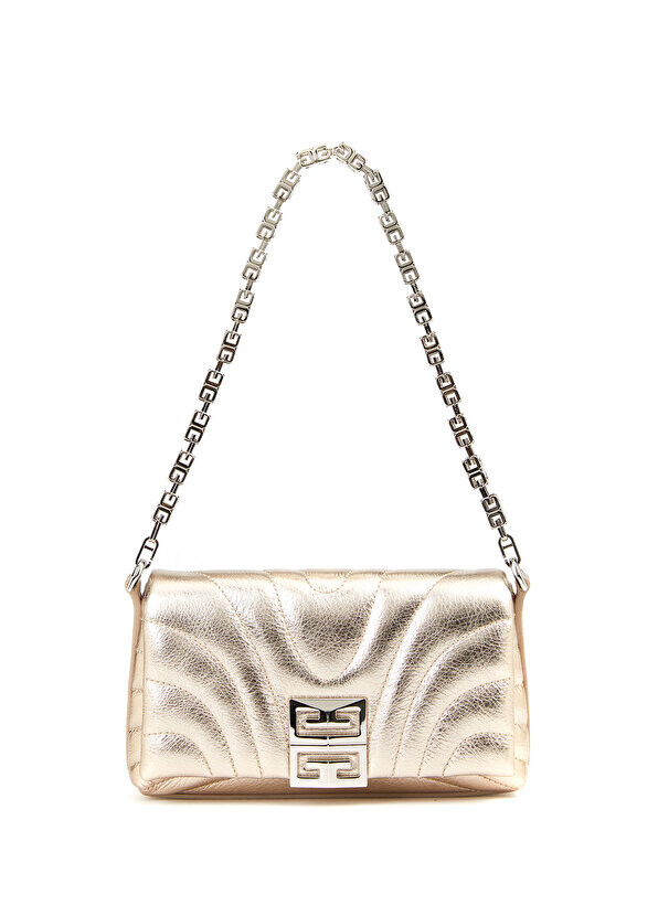 

Женская кожаная сумка через плечо micro 4g soft gold Givenchy