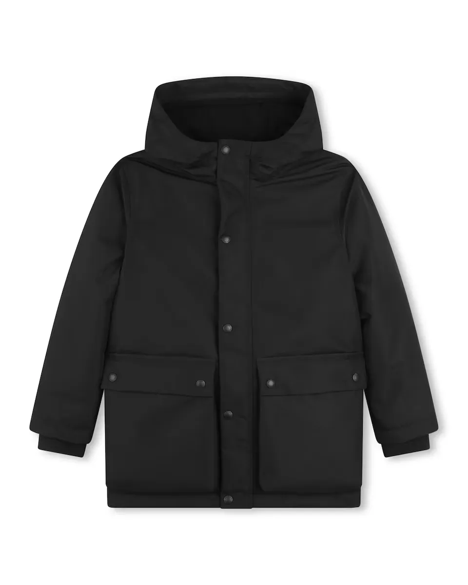

Черная парка с длинными рукавами для мальчика Zadig & Voltaire, черный