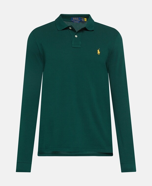 

Рубашка-поло с длинными рукавами Polo Ralph Lauren, хаки