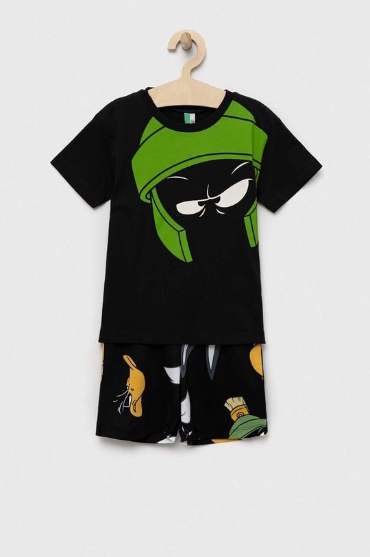 

Детская шерстяная пижама для Looney Tunes United Colors of Benetton, черный