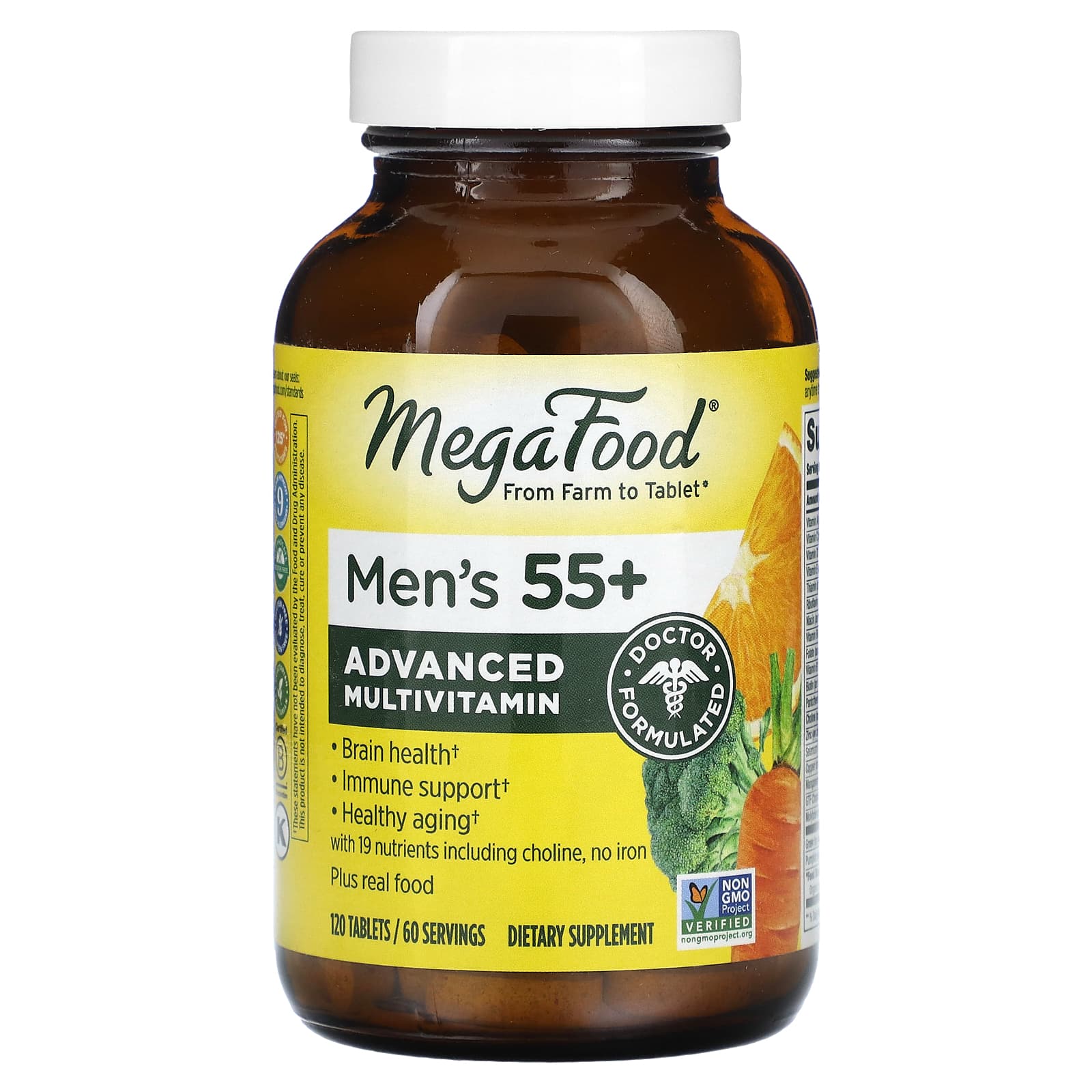 MegaFood Мультивитамин для мужчин от 55 лет 120 таблеток один ежедневный мультивитамин 90 таблеток megafood
