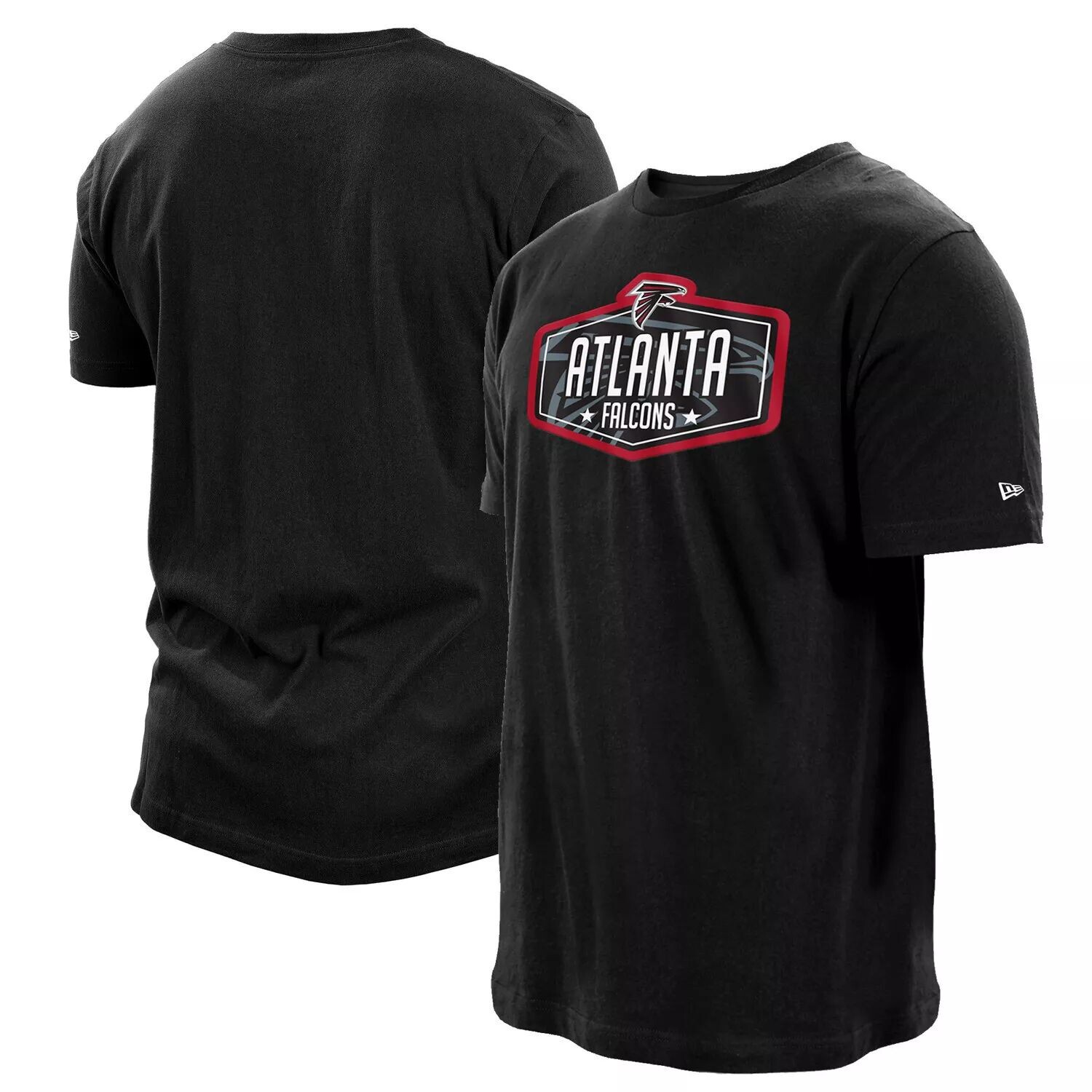 

Мужская футболка New Era Black Atlanta Falcons 2021 NFL Draft Hook Hook