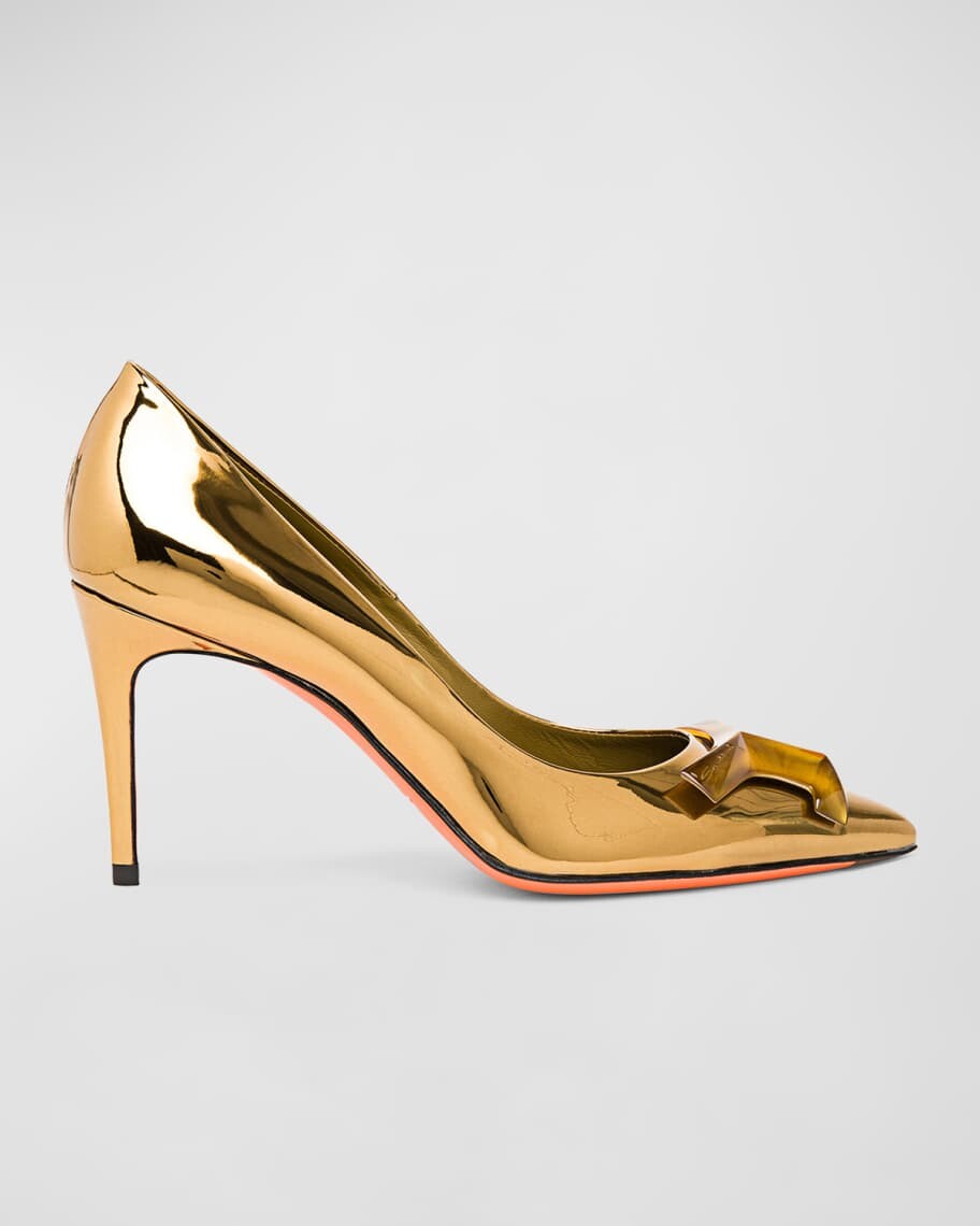 

Туфли-лодочки Gemmy с эффектом металлик Santoni
