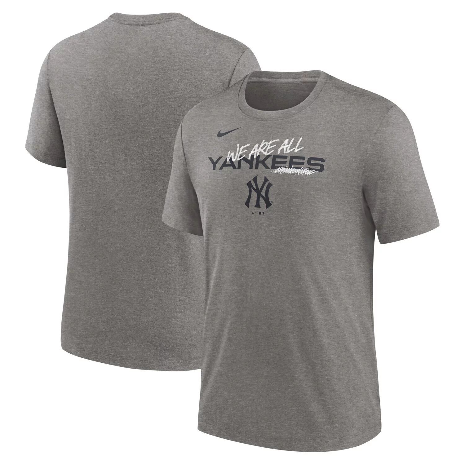 

Мужская футболка Heather Charcoal New York Yankees We Are All Tri-Blend Nike
