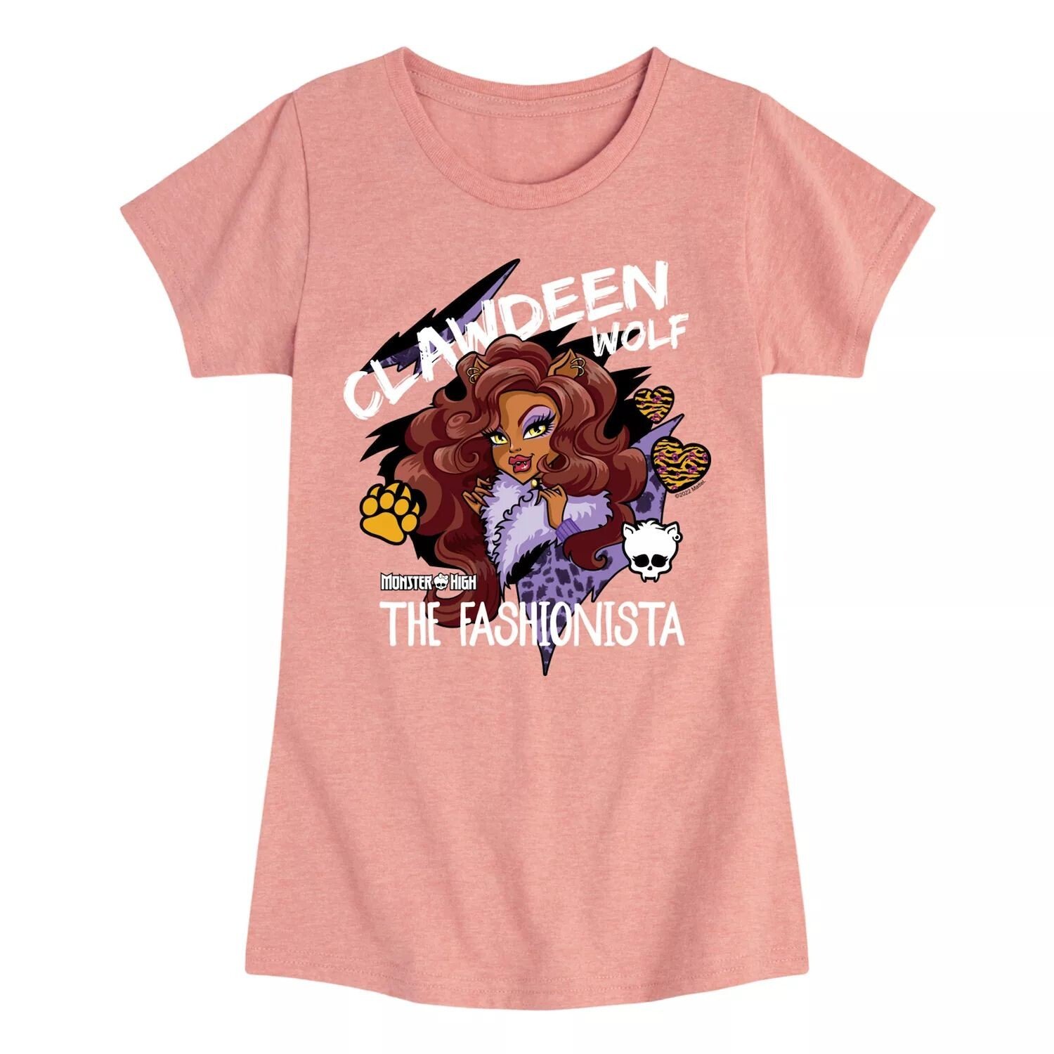 

Футболка с рисунком Клодин Вульф для девочек 7–16 лет Monster High Licensed Character