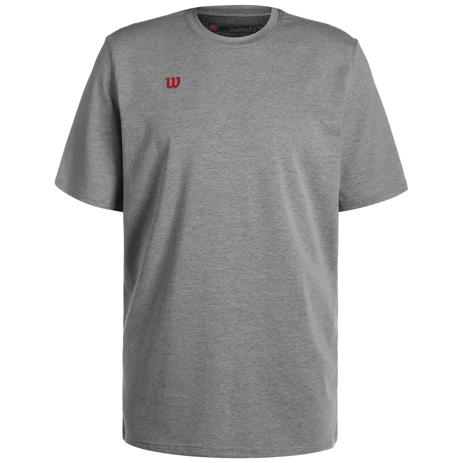 

Футболка Wilson Fundamentals Cotton, цвет grau/rot