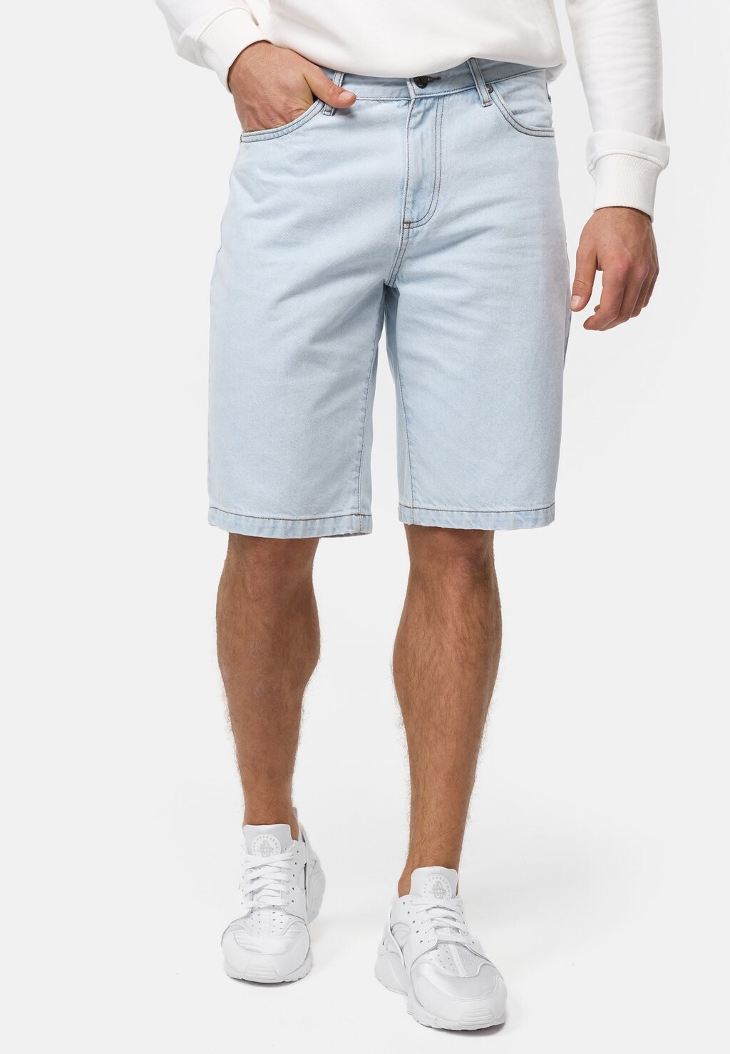 

Джинсовые шорты INTIAN INDICODE JEANS, цвет stone blue denim
