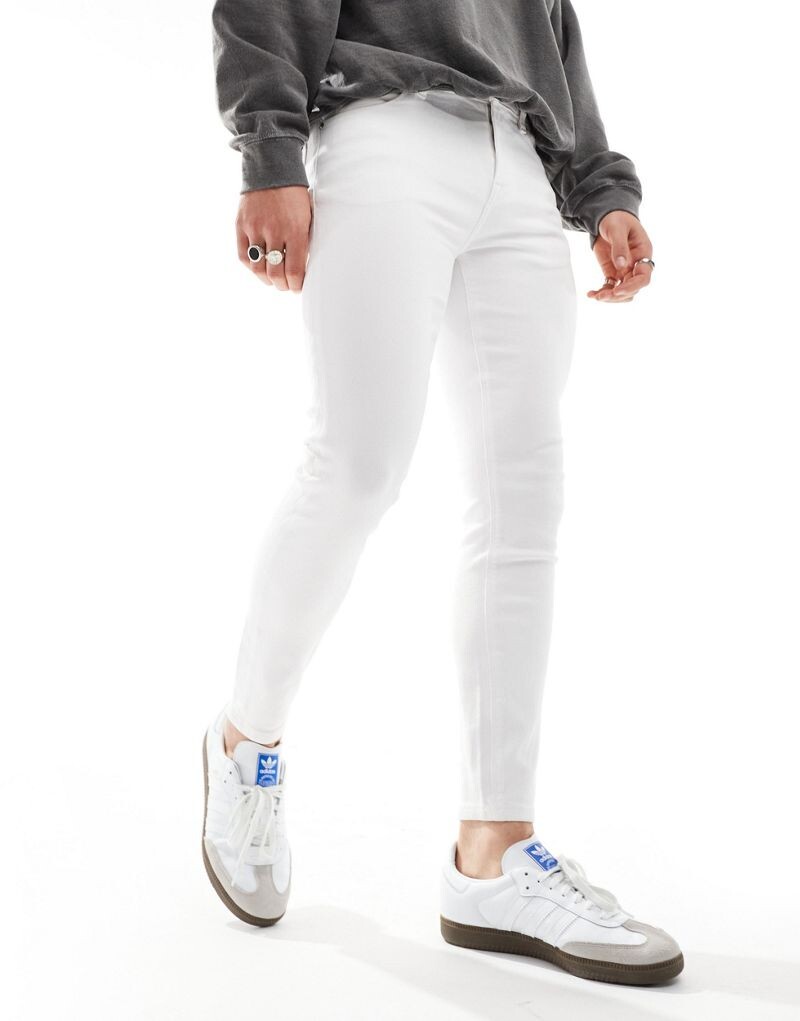 

Белые эластичные джинсы ASOS DESIGN