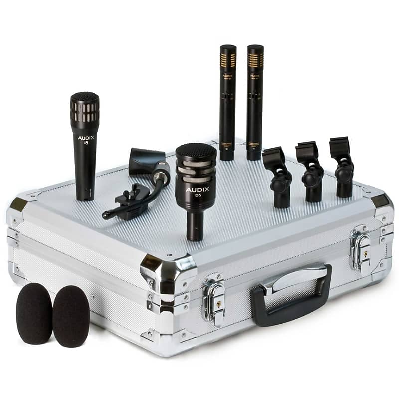 Комплект микрофонов Audix DP-QUAD 4-Piece Drum Mic Pack audix dp quad комплект из 4 микрофонов для ударных инструментов i5 d6 2 x adx51 кейс