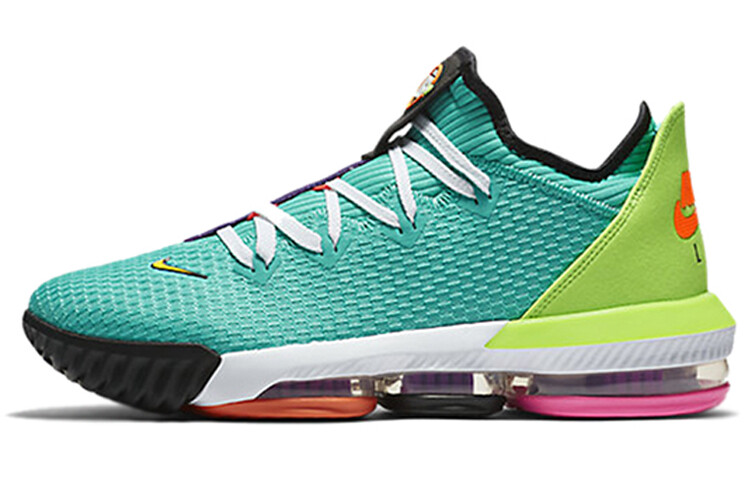 

Мужские баскетбольные кроссовки Nike Lebron 16 Low Air Lbj Hyper Jade оранжевый-электрический зеленый-черный