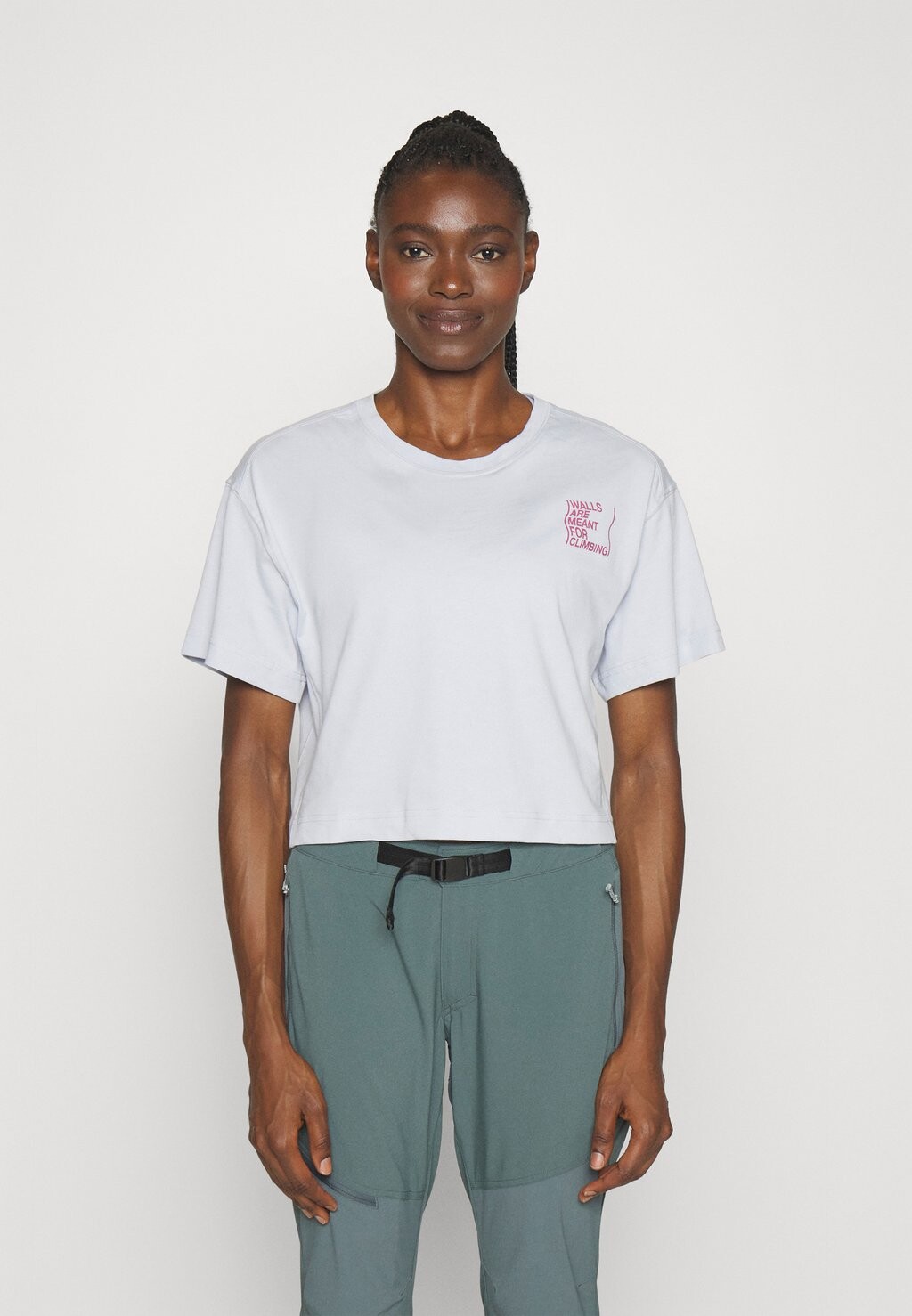 

Футболка с принтом OUTDOOR TEE The North Face, пыльный барвинок