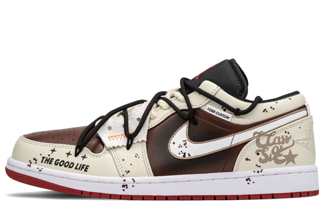

Кроссовки Air Jordan 1 Vintage Basketball Shoes Men Low-top Black/Red, красный