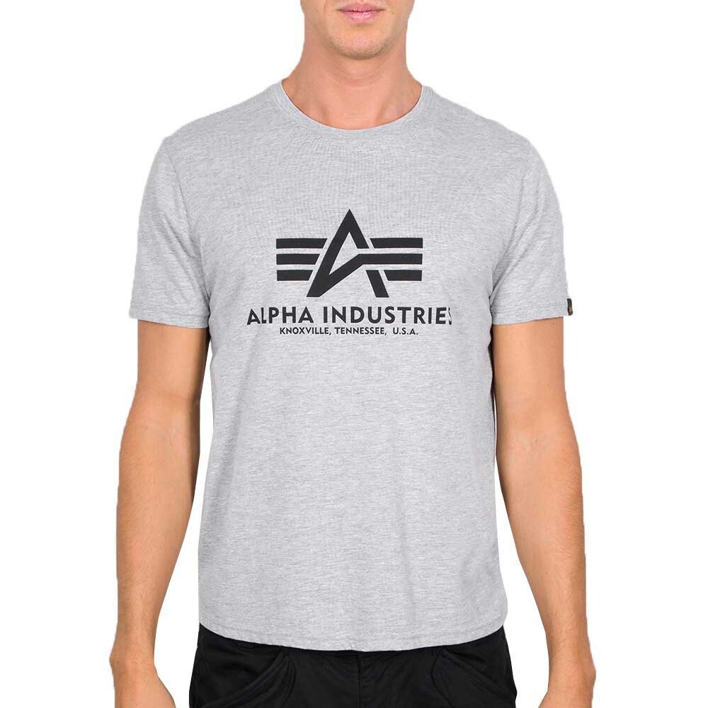 

Футболка с коротким рукавом Alpha Industries Basic, серый