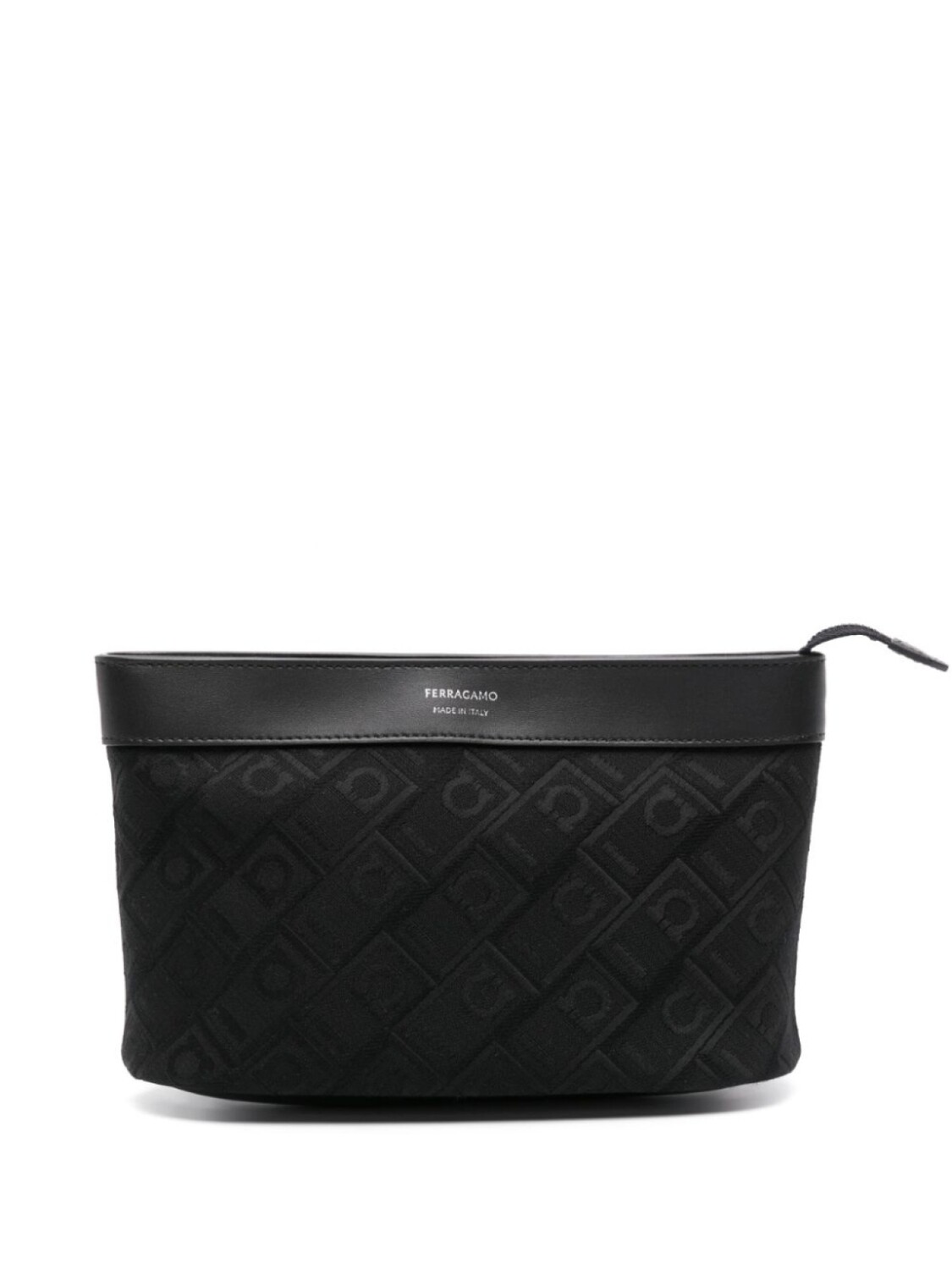 

Ferragamo клатч с логотипом и жаккардом, черный