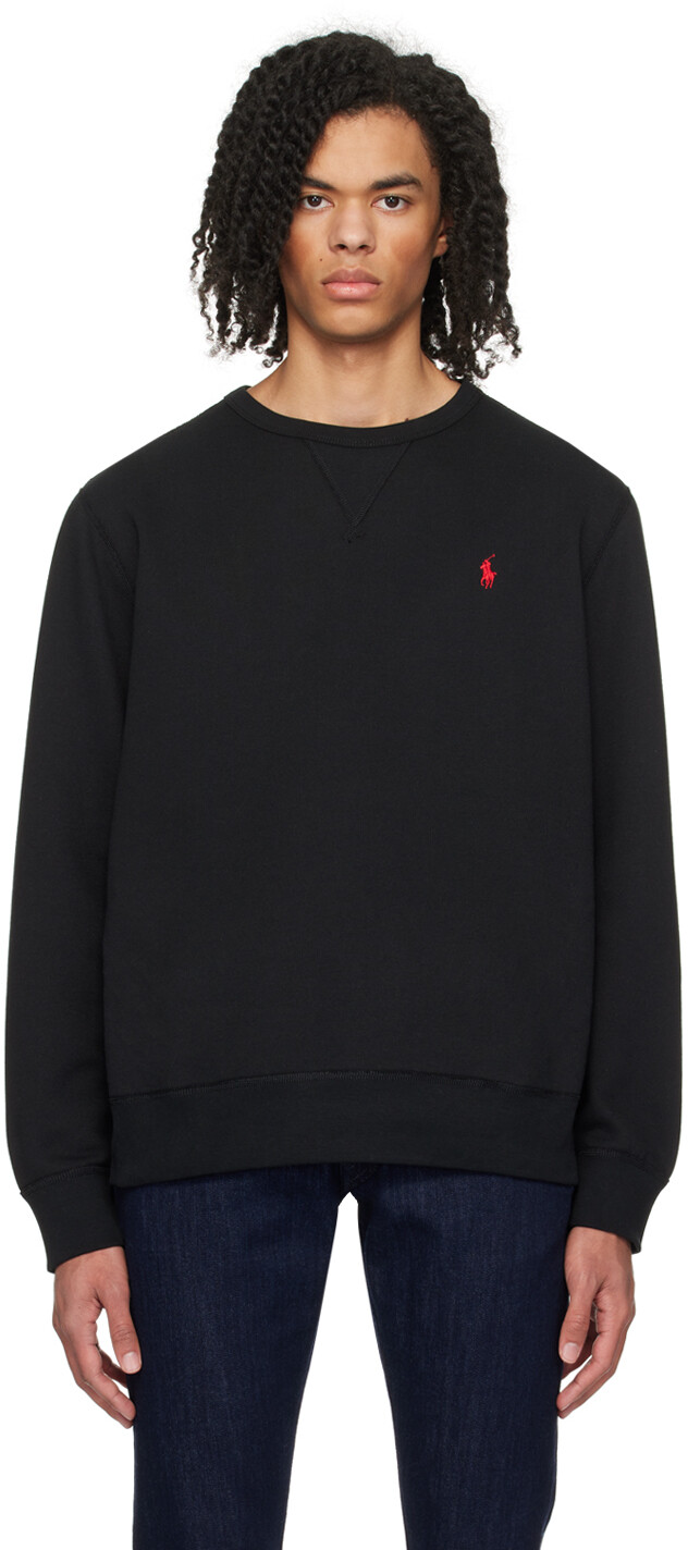 

Черный свитшот с надписью "RL" Polo Ralph Lauren