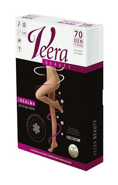 Компрессионные колготки Veera Beauty Rajstopy 70 Den Czarny , L