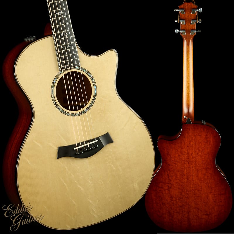 Акустическая гитара Taylor Custom GA - Bearclaw Engelmann Spruce & Figured Red Ironbark