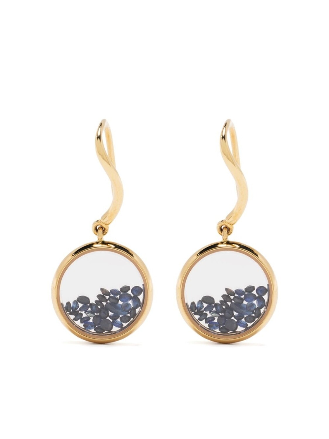 

Серьги-подвески Chivor из желтого золота с сапфирами Aurelie Bidermann, золотой