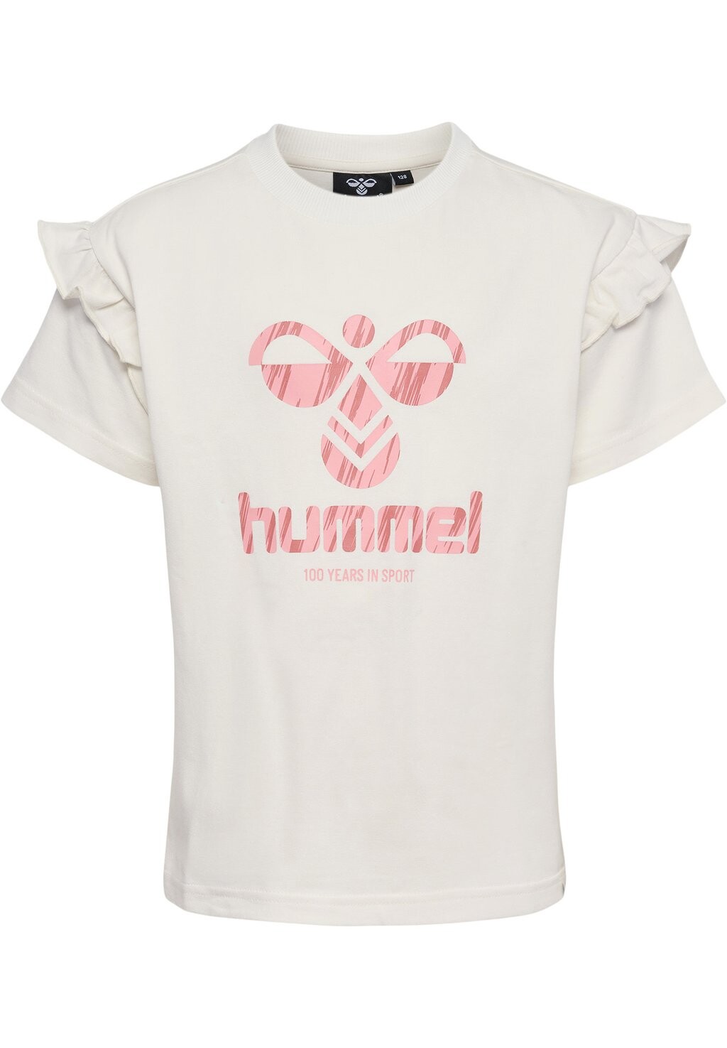 Футболка с принтом LELLIE S/S Hummel, цвет marshmallow