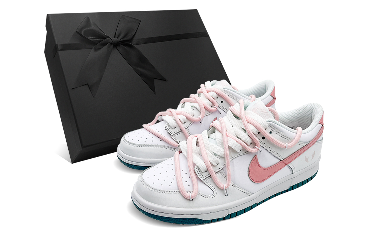 

Кроссовки Nike Dunk Skateboarding Shoes Women's Low-top Pink/white, розовый