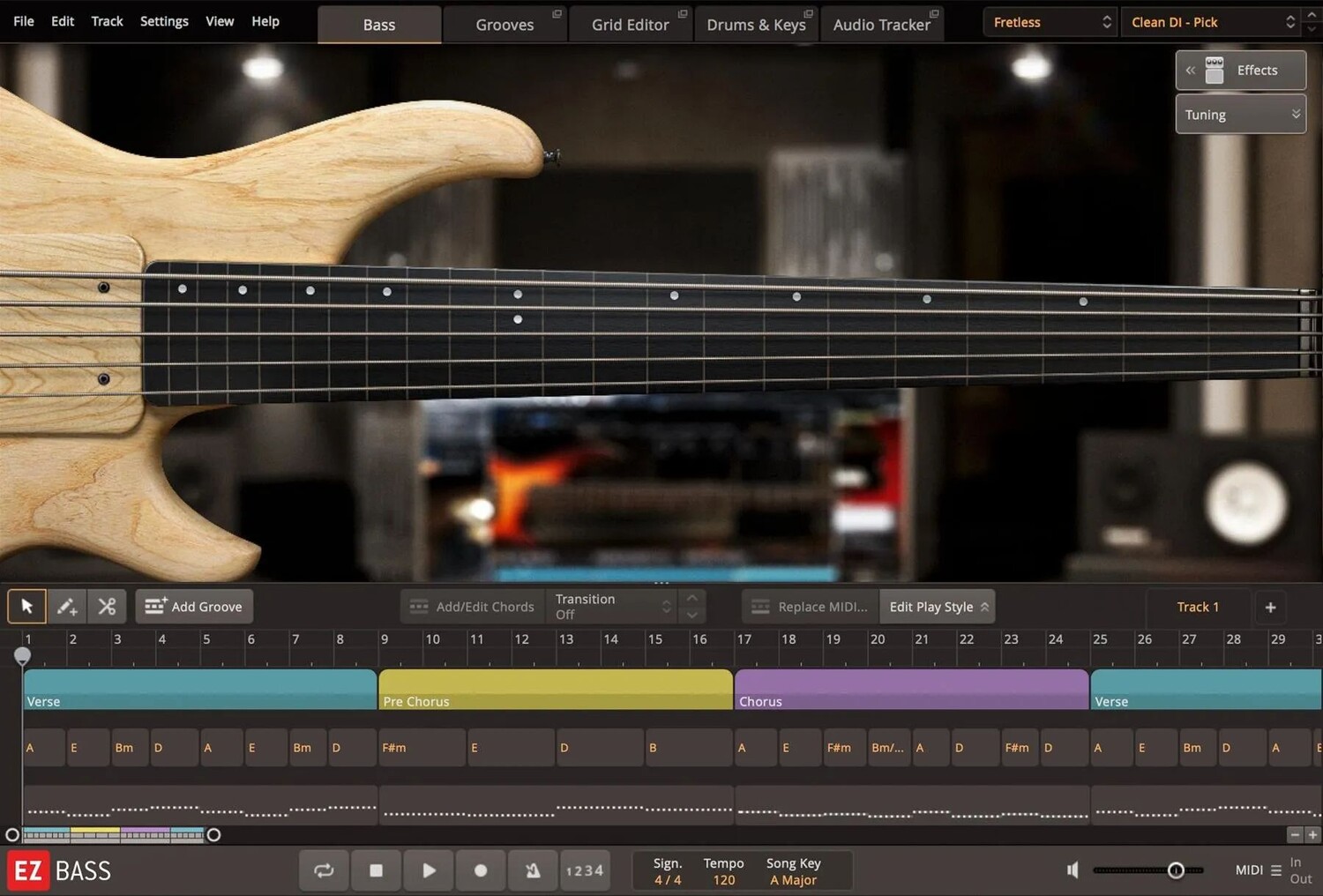 

Toontrack Безладовое расширение EBX EZbass