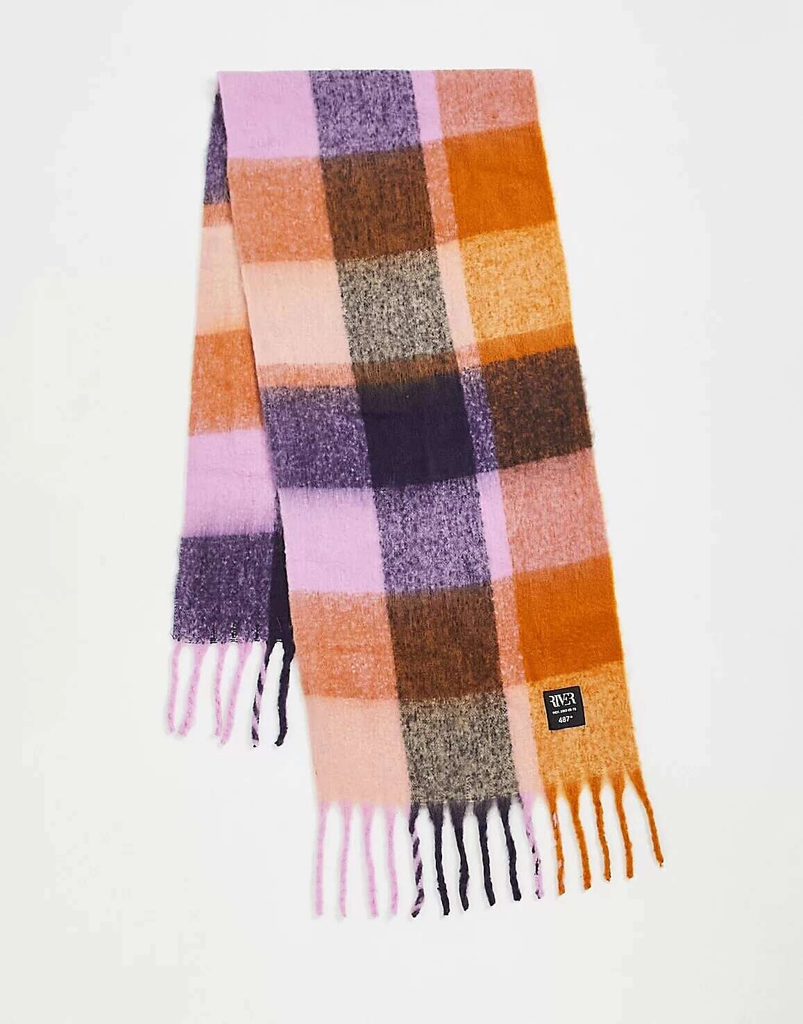 

Светло-фиолетовый объемный шарф River Island