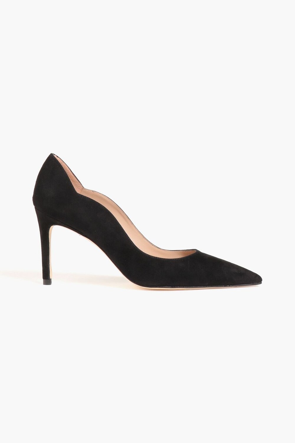 

Замшевые туфли Stuart 85 с фестонами STUART WEITZMAN, черный