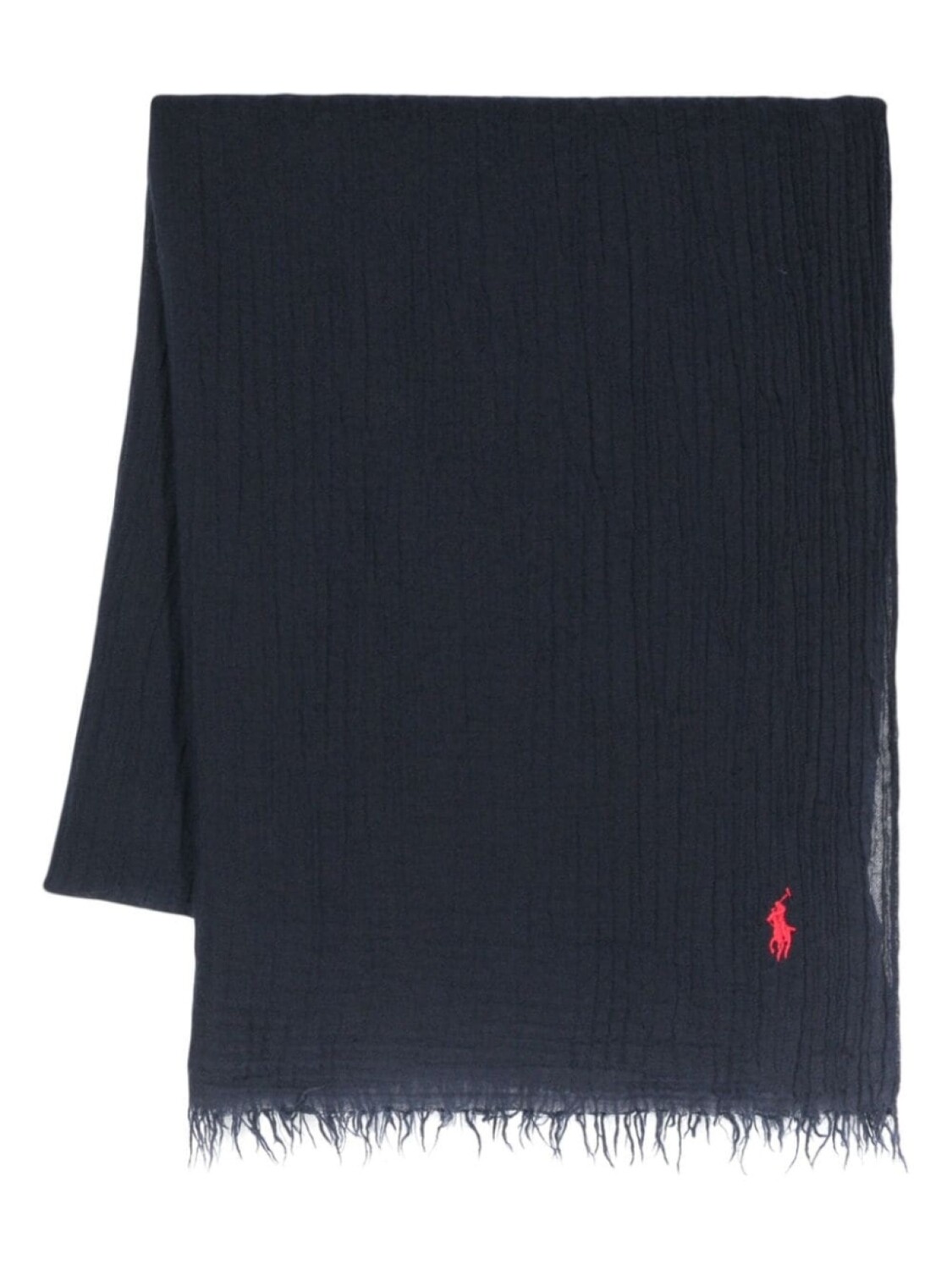 

Polo Ralph Lauren шарф с бахромой, синий