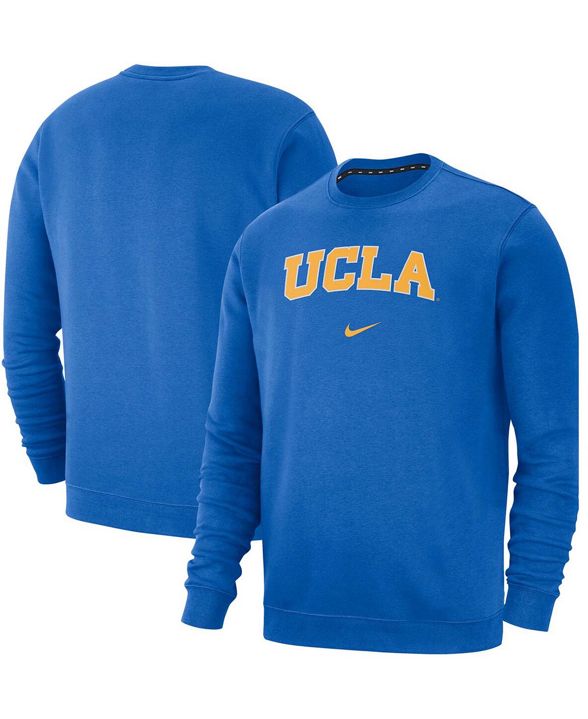 Мужской синий флисовый пуловер UCLA Bruins Club свитшот Nike роум маргарет холодная страсть