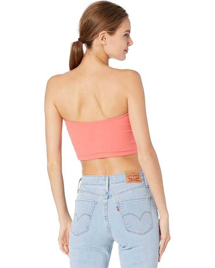 Топ Susana Monaco Esst Crop Tube Top, цвет Fire Coral