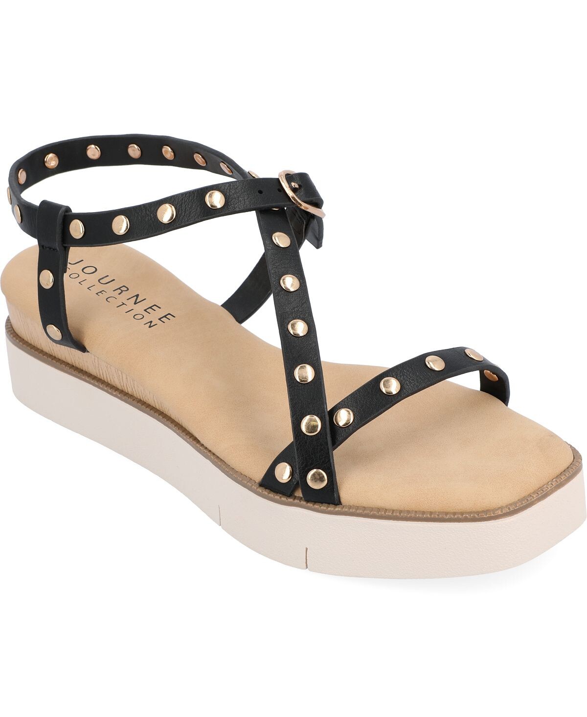

Женские сандалии Lindsay на платформе с шипами Journee Collection, черный