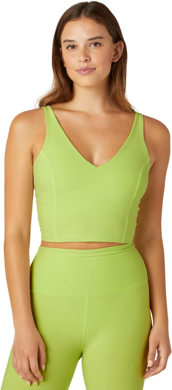 

Укороченная майка Spacedye Always On Beyond Yoga, цвет Lime Ice Heather