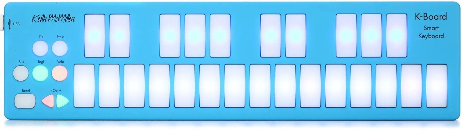 

Keith McMillen Instruments K-Board-C Smart Sensor USB MIDI-клавиатура - Aqua