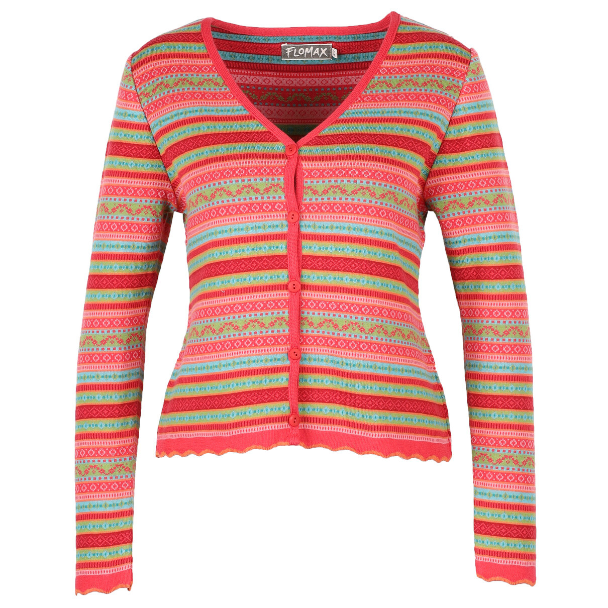 

Кардиган Flomax Women's Kurzjacke Fee, цвет Hibiskus/Bunt