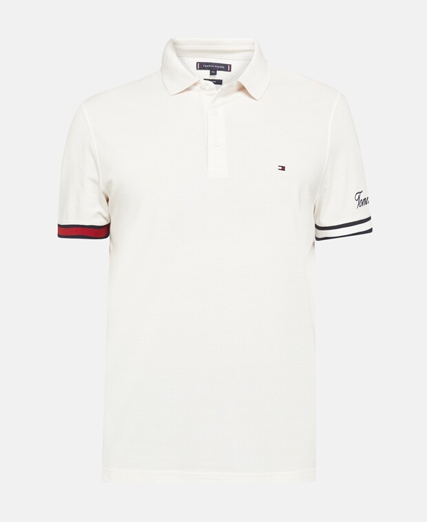 

Рубашка поло Tommy Hilfiger, цвет Wool White