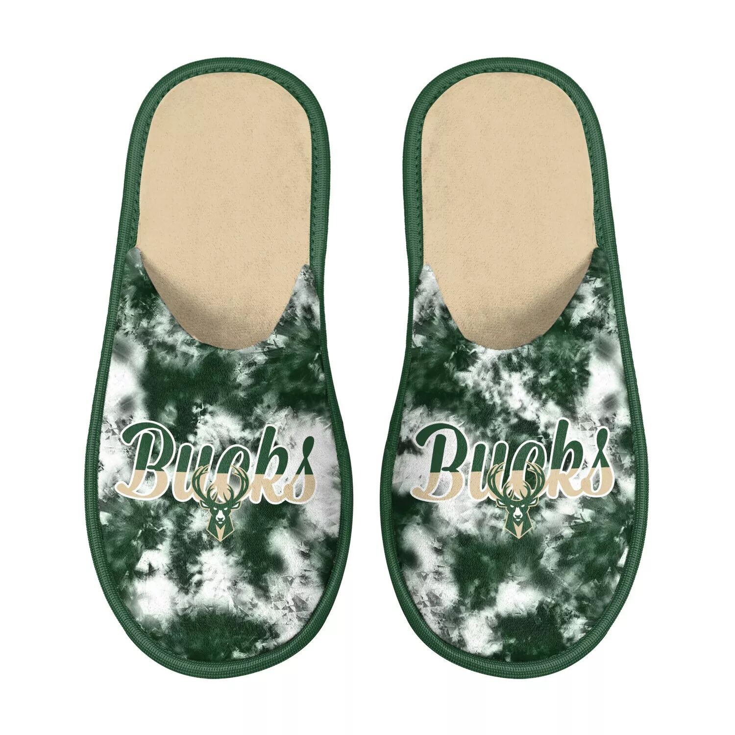 

Женские шлепанцы FOCO Milwaukee Bucks Team Scuff