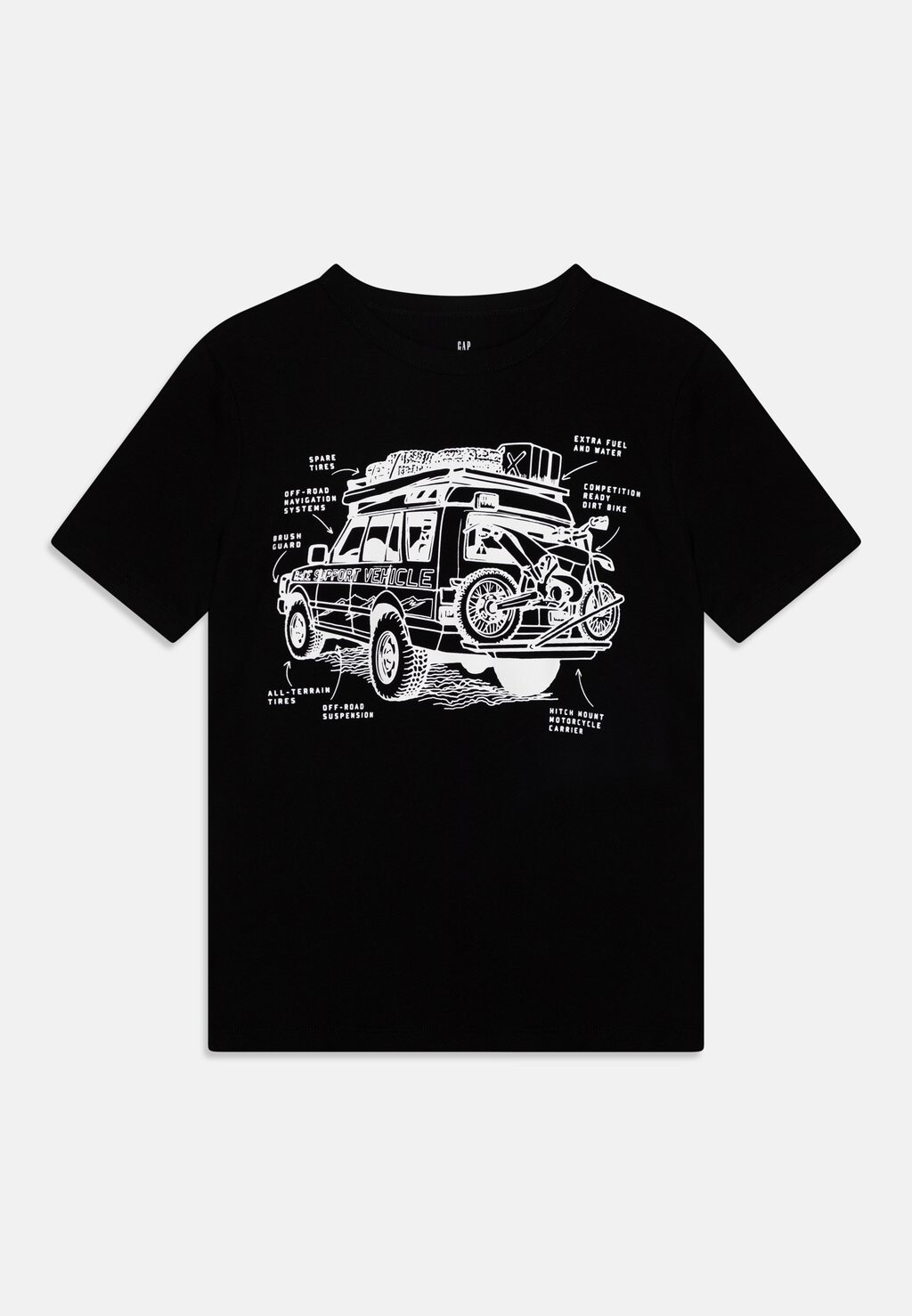 

Футболка с принтом VALUE GRAPHIC BOYS GAP, цвет true black