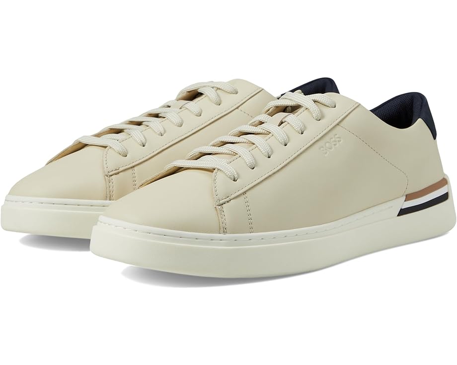 Кроссовки BOSS Clint Smooth Leather Low Top Sneakers, цвет Navajo Cream