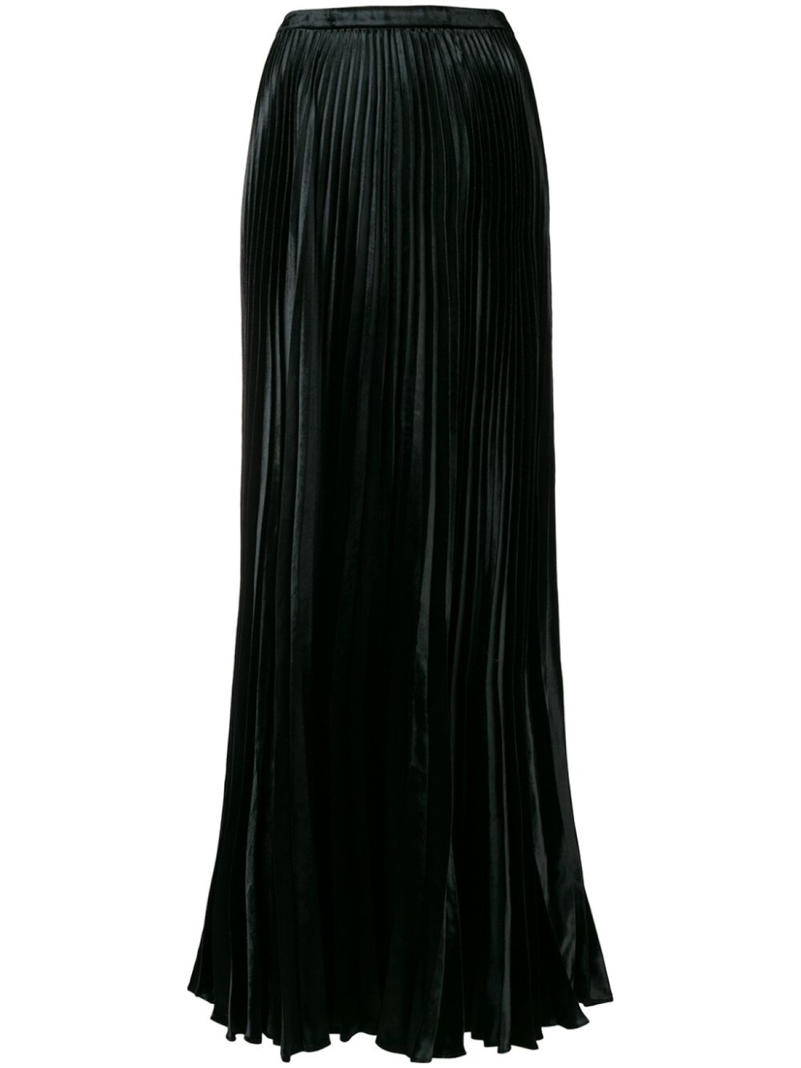 

Длинная плиссированная юбка Saint Laurent, черный