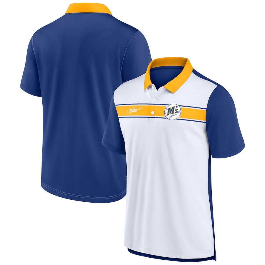 

Поло с коротким рукавом Nike Seattle Mariners, белый