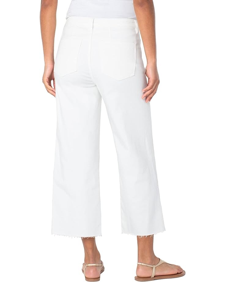 

Джинсы Liverpool Los Angeles High-Rise Wide Leg w/ Exposed Button Fly in Bone White, цвет Bone White