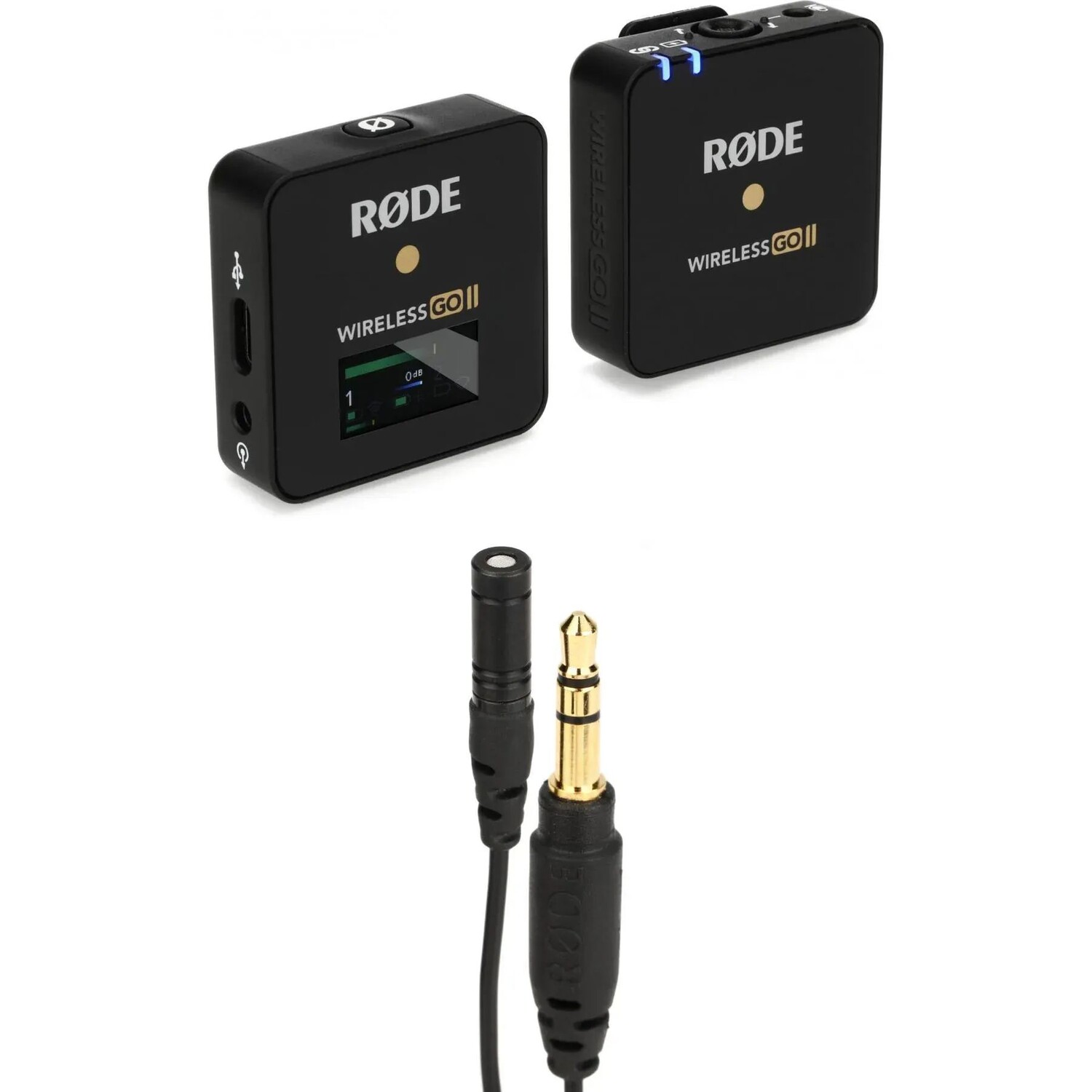 

Одноканальная беспроводная микрофонная система Rode Wireless GO II, комплект Lavalier