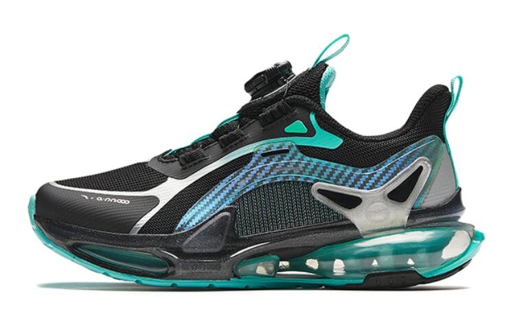 

Детские кроссовки GS Low-top черные/флуоресцентные цвета морской волны/серебристые Anta Kids, черный