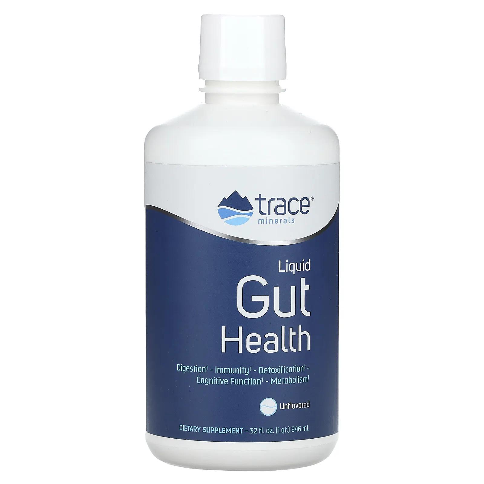 Trace Minerals Liquid Gut Health без добавок 946 мл (32 жидк. Унции)