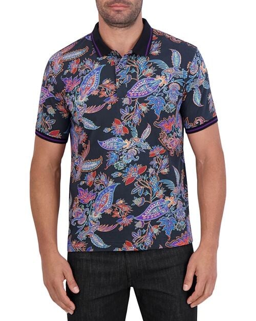 

Рубашка поло Ascona Classic Fit с короткими рукавами Robert Graham, цвет Multi